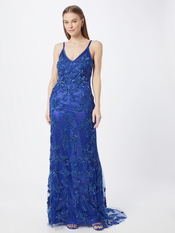 A STAR IS BORN Evening Dress in Blue: front