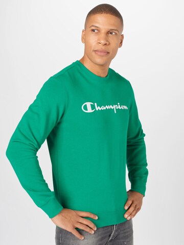 Coupe regular Sweat-shirt Champion Authentic Athletic Apparel en vert : devant