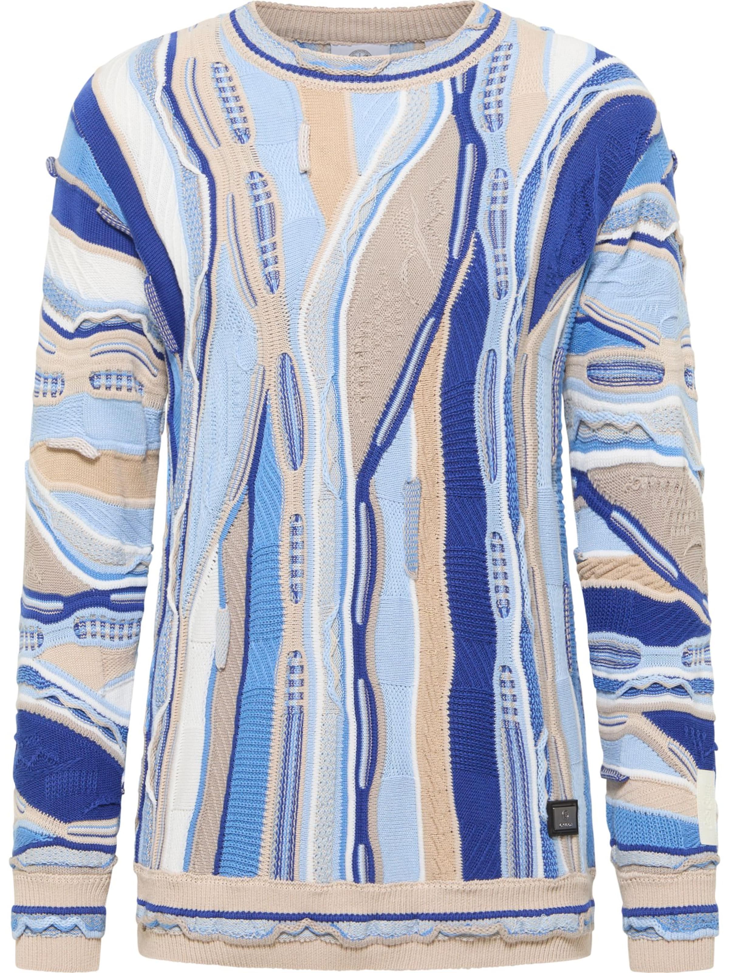 Pull-over 'Fazio' Carlo Colucci en bleu : devant