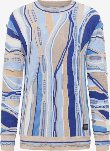 Pull-over 'Fazio' Carlo Colucci en bleu : devant