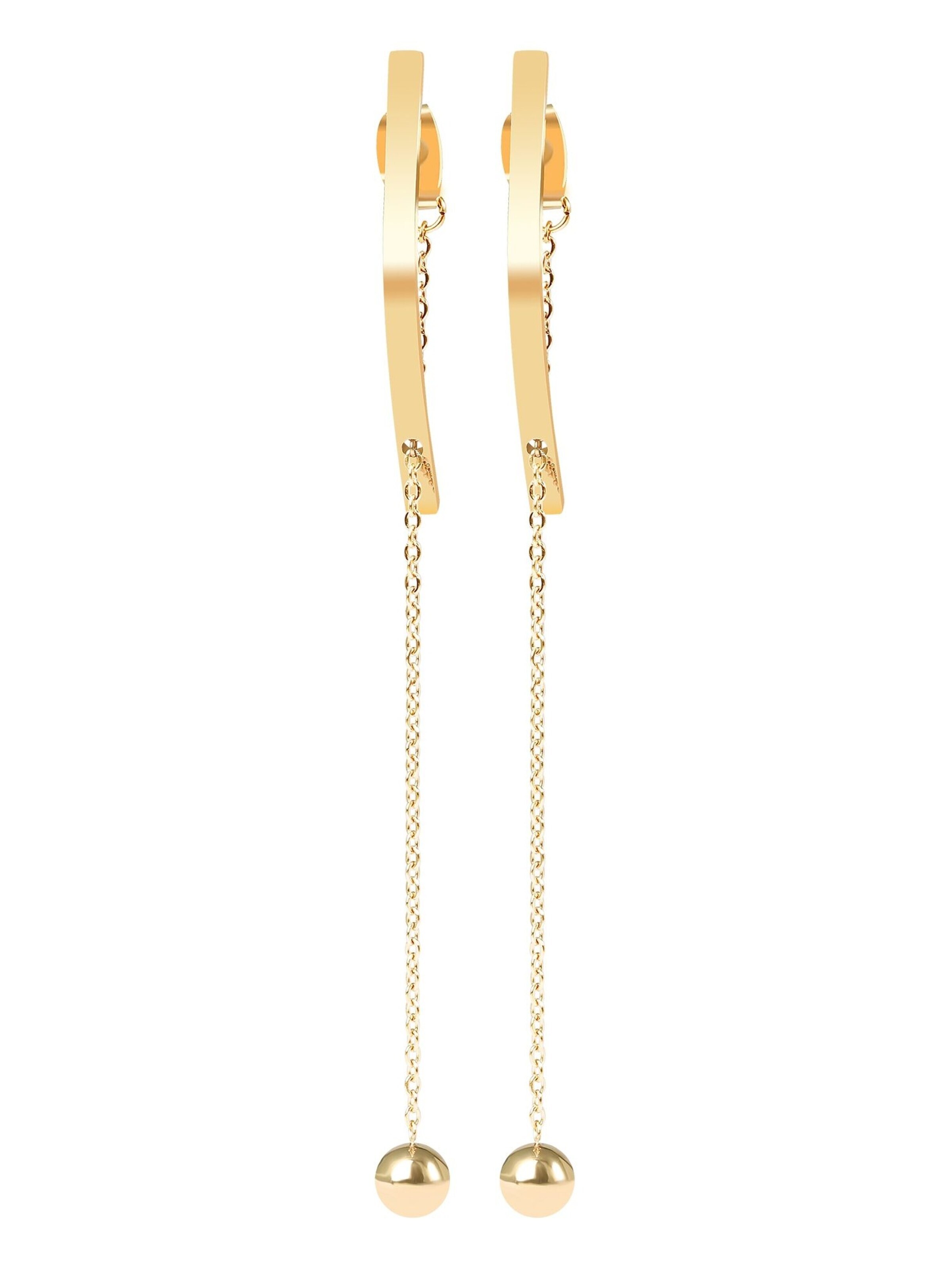 Akzent Earrings 'Agnesa, langlebig' in Gold: front