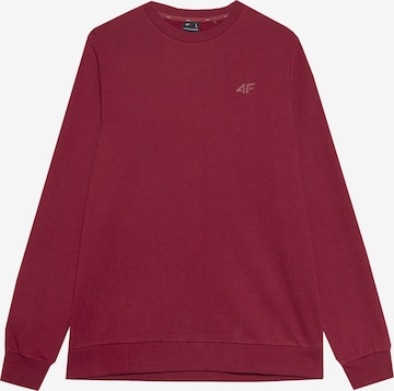 4F - Sweatshirt de desporto em vermelho: frente