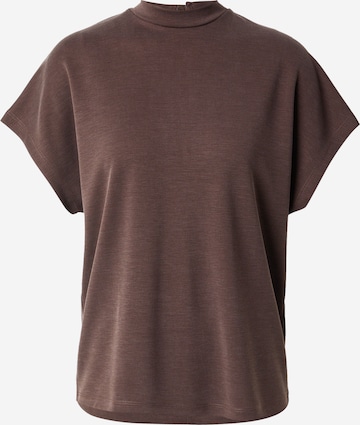 Maglietta 'Linea' di mbym in marrone: frontale