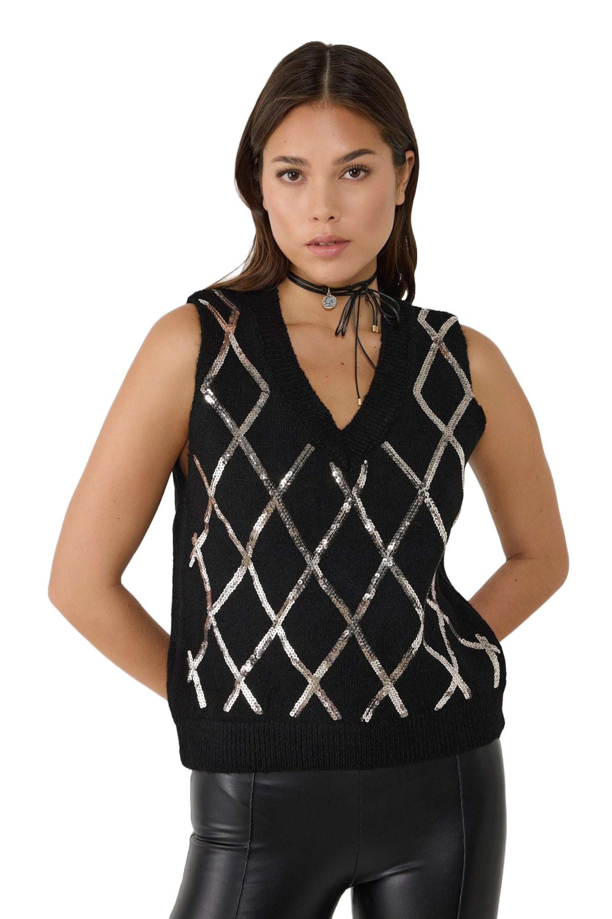 No Matter What Pullunder in Schwarz: Vorderseite