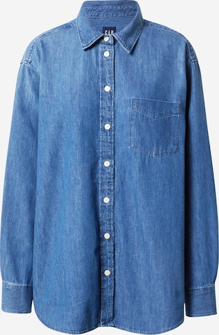 GAP Blouse 'WARNER' in Blauw: voorkant