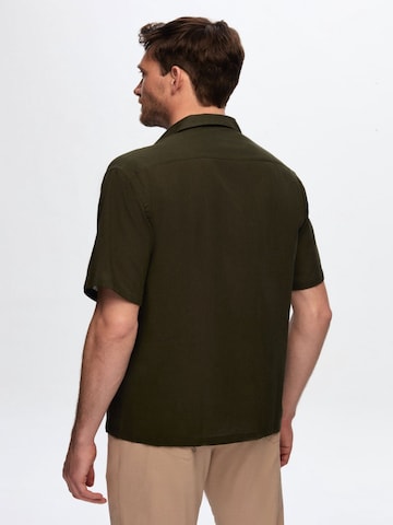 D’S Damat Regular fit Overhemd in Groen