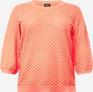 Zizzi Sweater 'MELSA' in Red: front