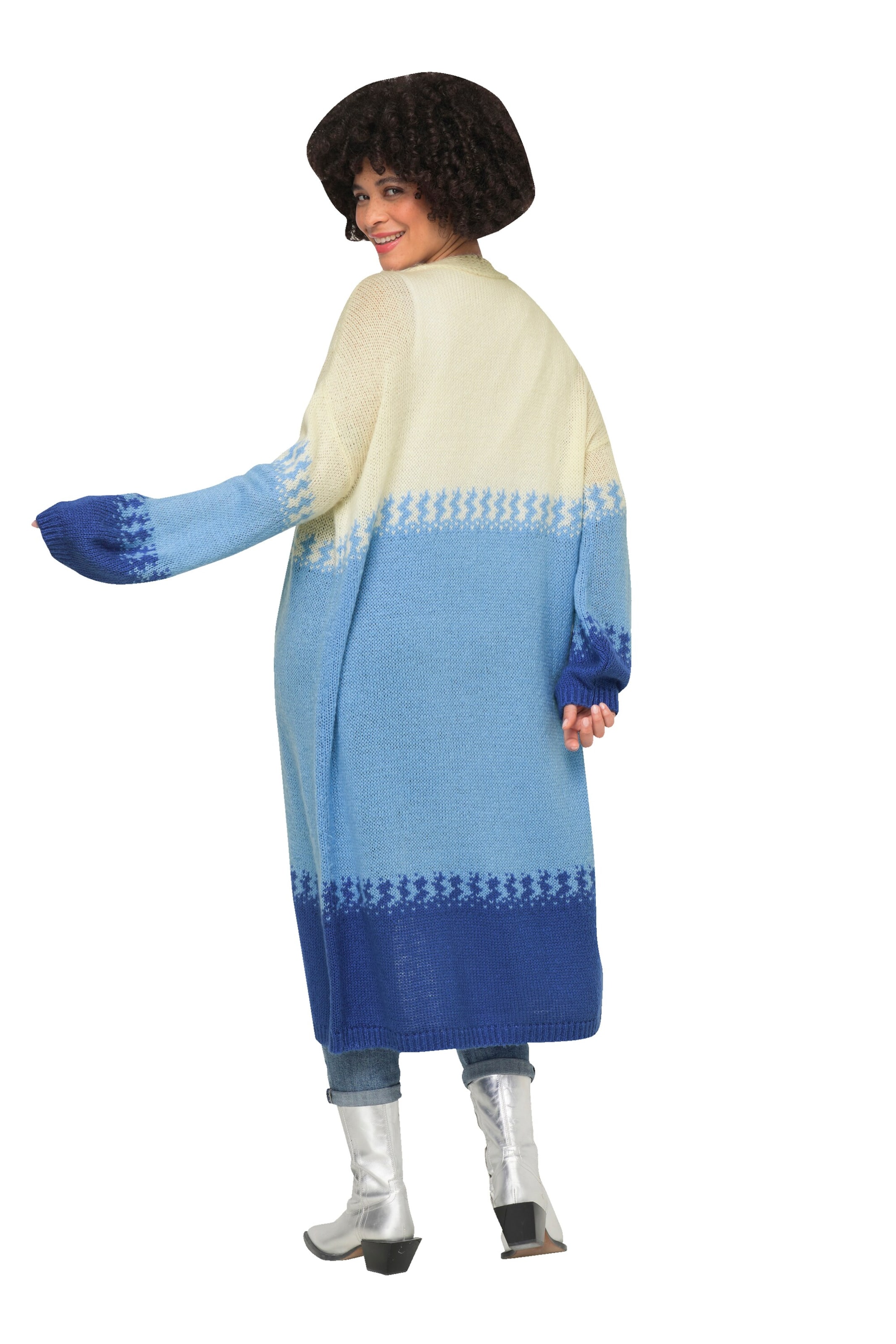Angel of Style Knit cardigan in Blue