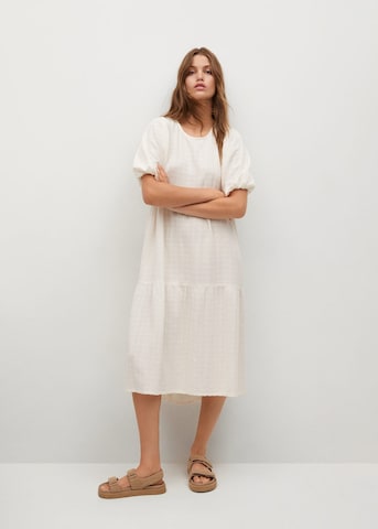 Robe MANGO en blanc : devant