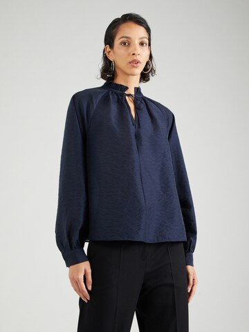 Samsøe Samsøe - Blusa 'Karookhi' em azul: frente