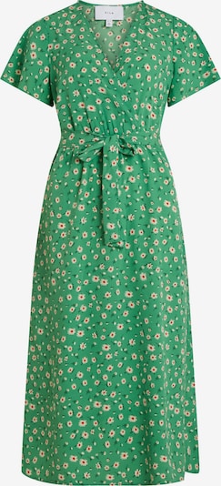 VILA Kleid in grün / rot / wollweiß, Produktansicht