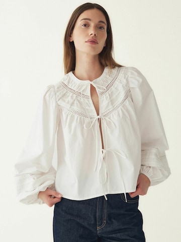 T-shirt ' N-Marceline Blouse ' Noella en blanc : devant