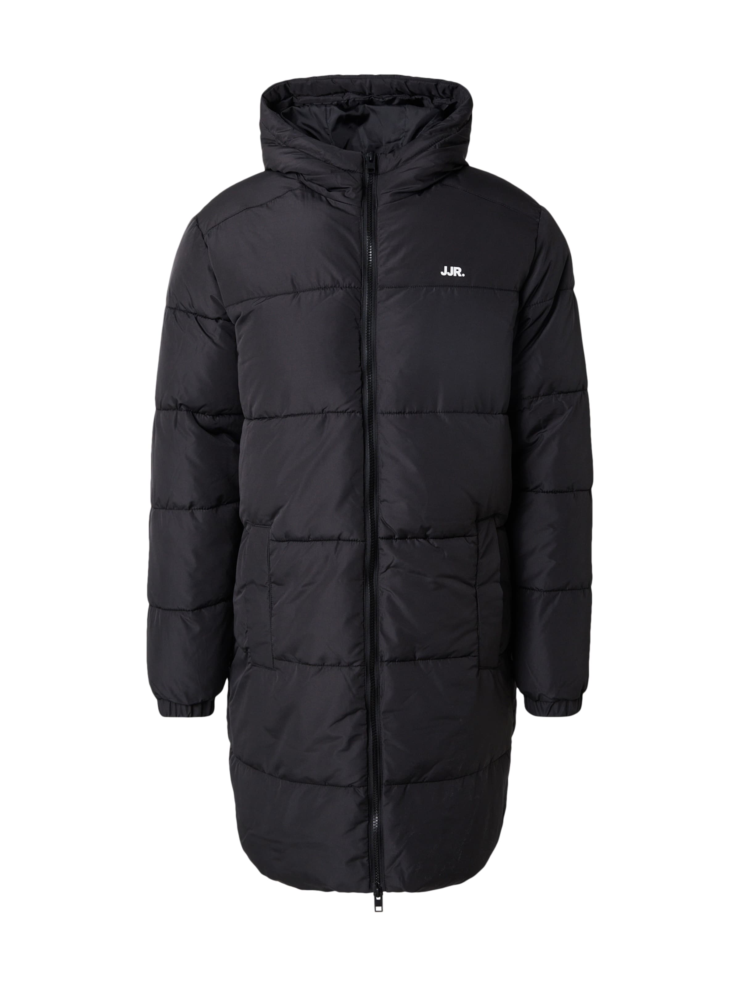 Cappotto invernale di JJ Rebel in nero: frontale