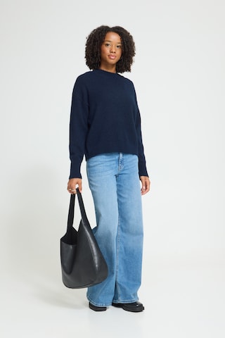 ICHI Pullover 'SAGE LS2 ' in Blau