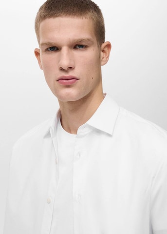 MANGO MAN Regular fit Button Up Shirt 'Palmar' in White