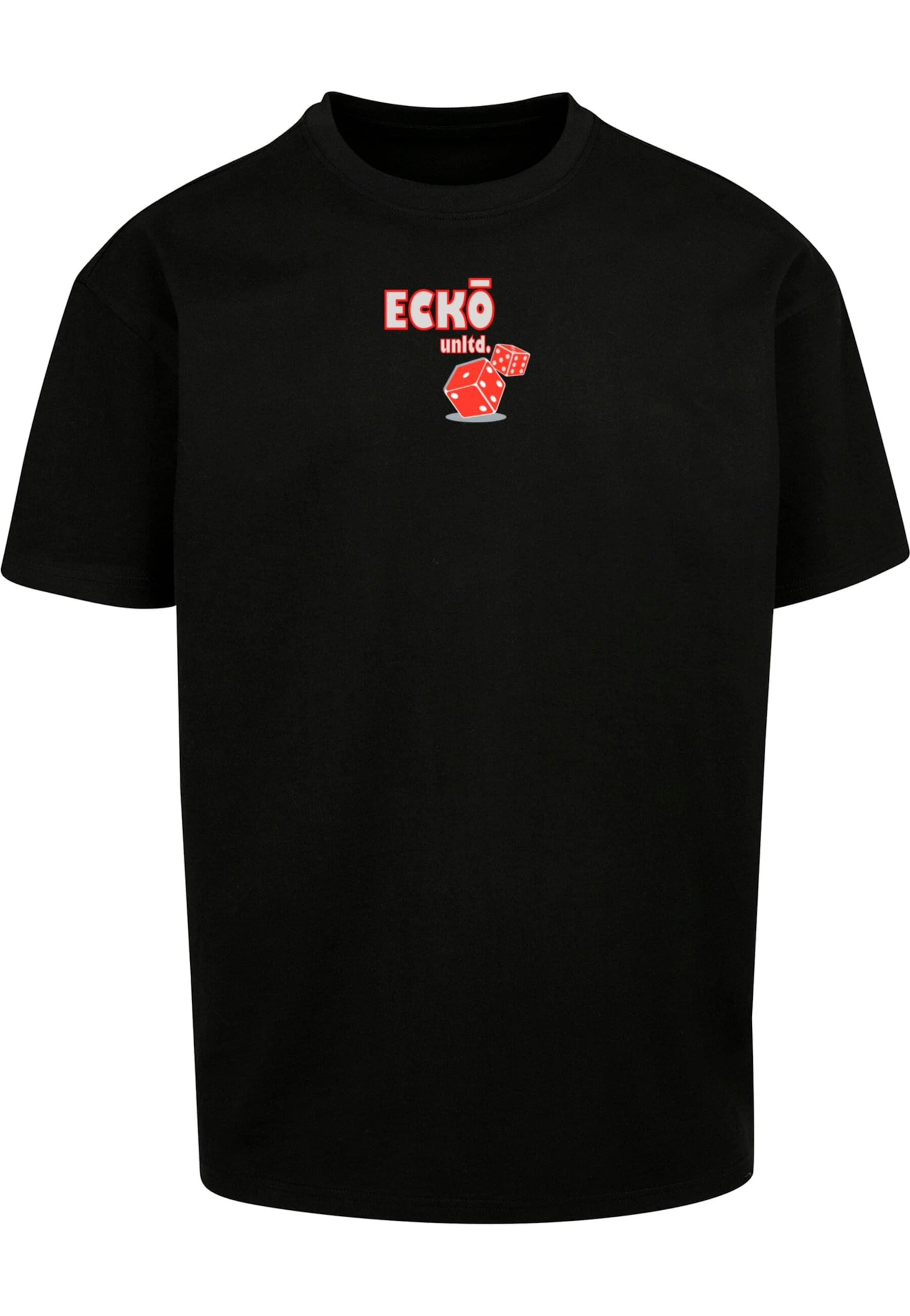 Maglietta 'Dices' in L Ecko Unlimited di colore grigio / rosso / nero, Visualizzazione prodotti