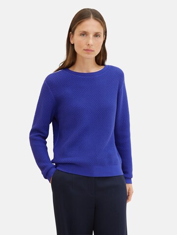 Pull-over TOM TAILOR en bleu : devant