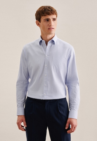 Coupe regular Chemise business SEIDENSTICKER en bleu : devant