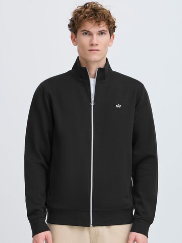 Kronstadt - Sudadera con cremallera 'Richards' en negro: frente