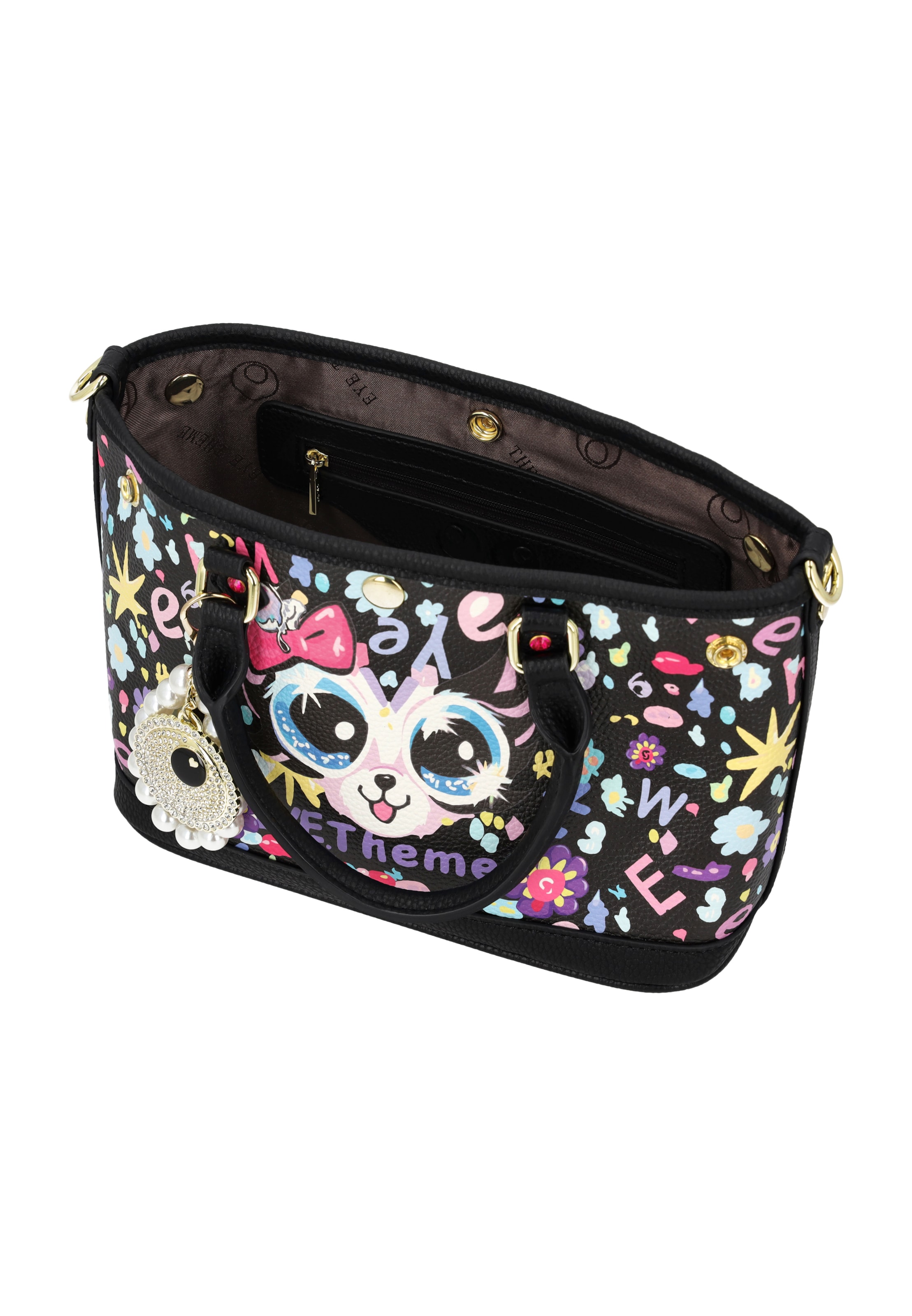 MYMO - Bolso de hombro 'POP EYETHEME' en negro