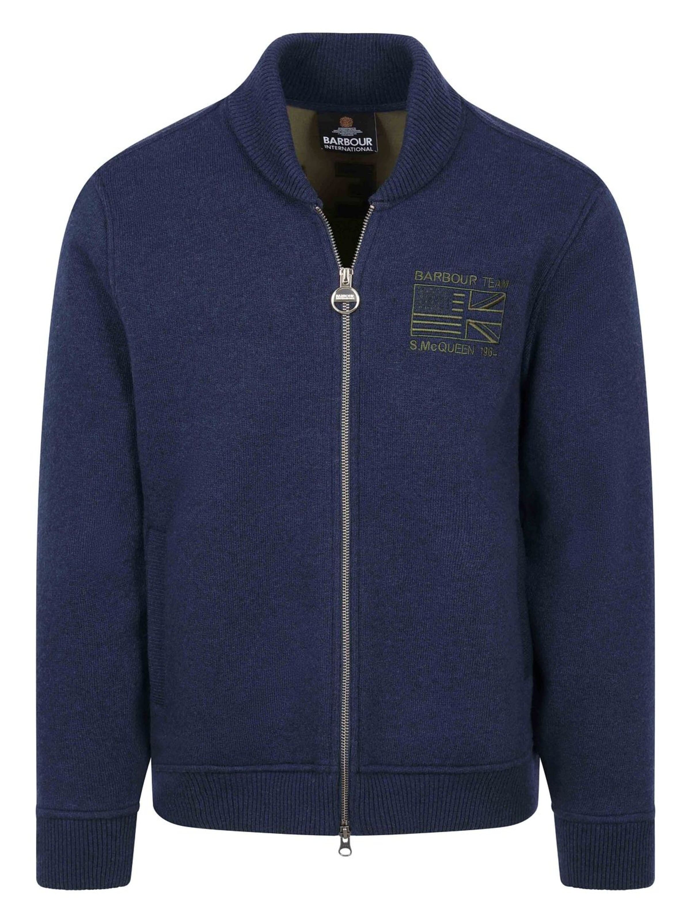 Barbour Strickjacke 'Mack'‌‌‌‌ in Blau: Vorderseite