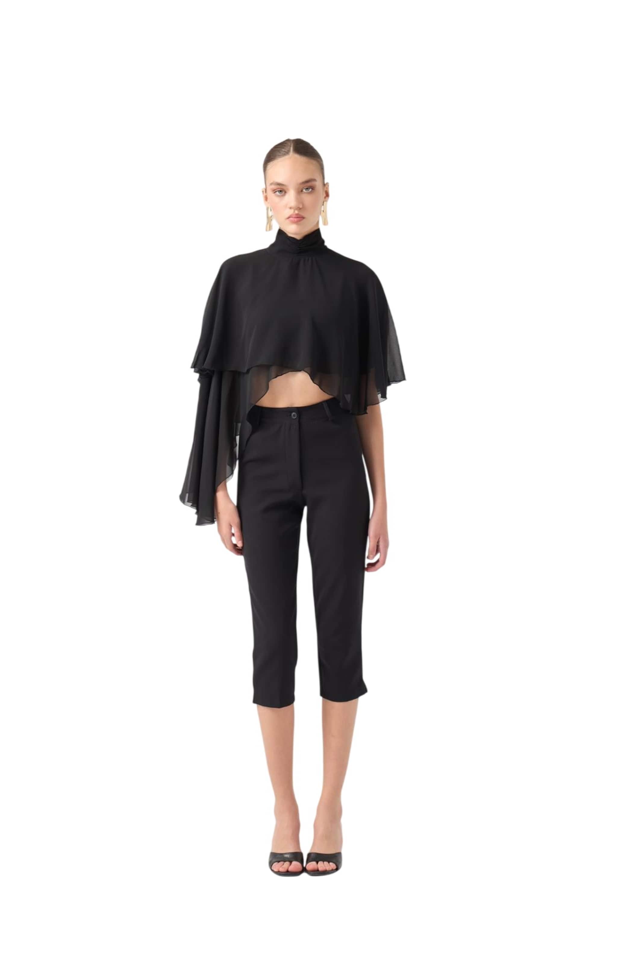 HOLLY LOLLY Bluse in Schwarz