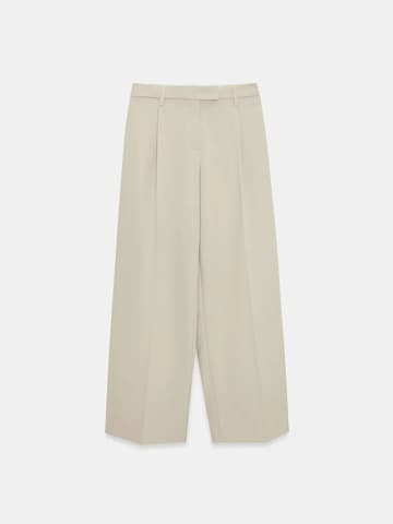 Dilvin Wide leg Trousers in Beige: front