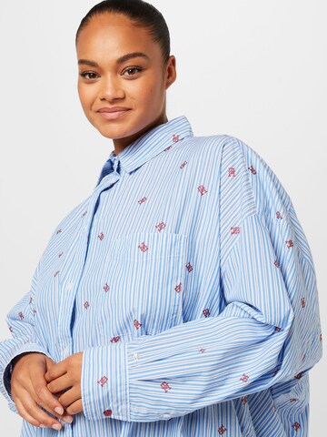 Tommy Hilfiger Curve Bluse in Blau