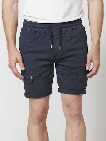 KOROSHI Regular Cargojeans i blå