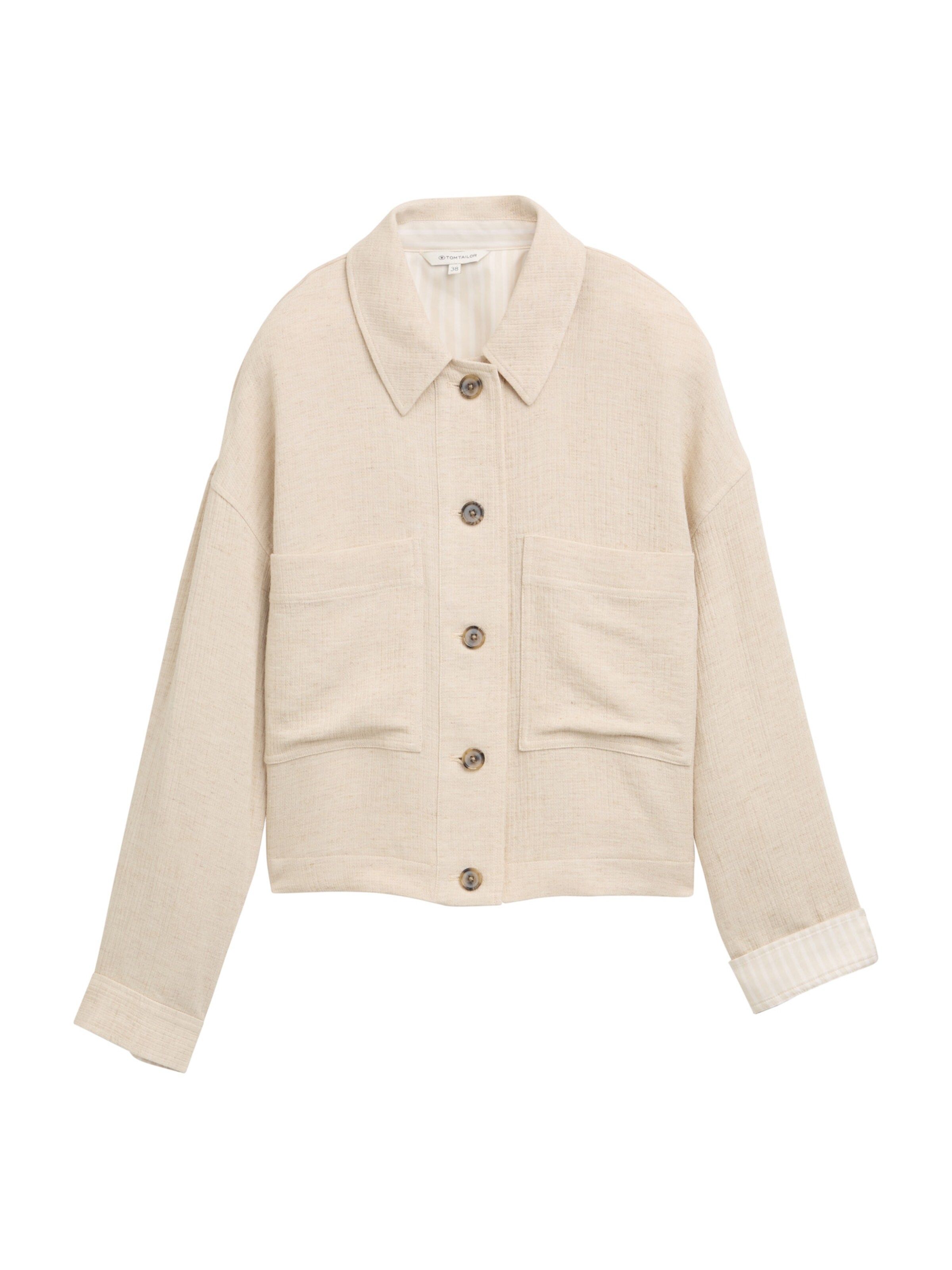 TOM TAILOR Jacke in hellgrau, Produktansicht