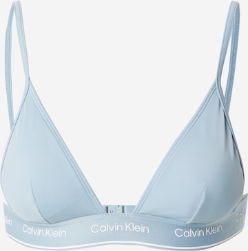 Hauts de bikini 'Meta Legacy' Calvin Klein Swimwear en bleu : devant