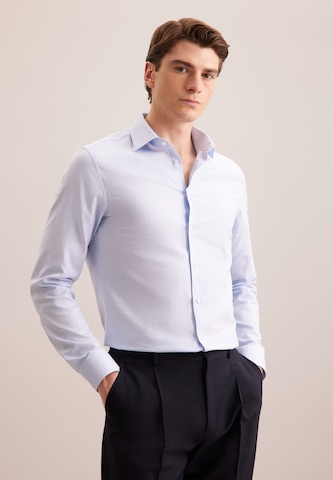 SEIDENSTICKER Regular fit Business shirt 'Schwarze Rose' in Blue: front