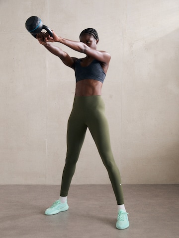 NIKE Skinny Sportsbukser 'ONE' i grøn