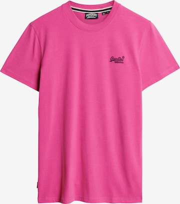 Superdry & Co Tričko 'Essential' – pink: přední strana