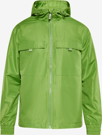 Mo ATHLSR Between-Season Jacket in Green: front