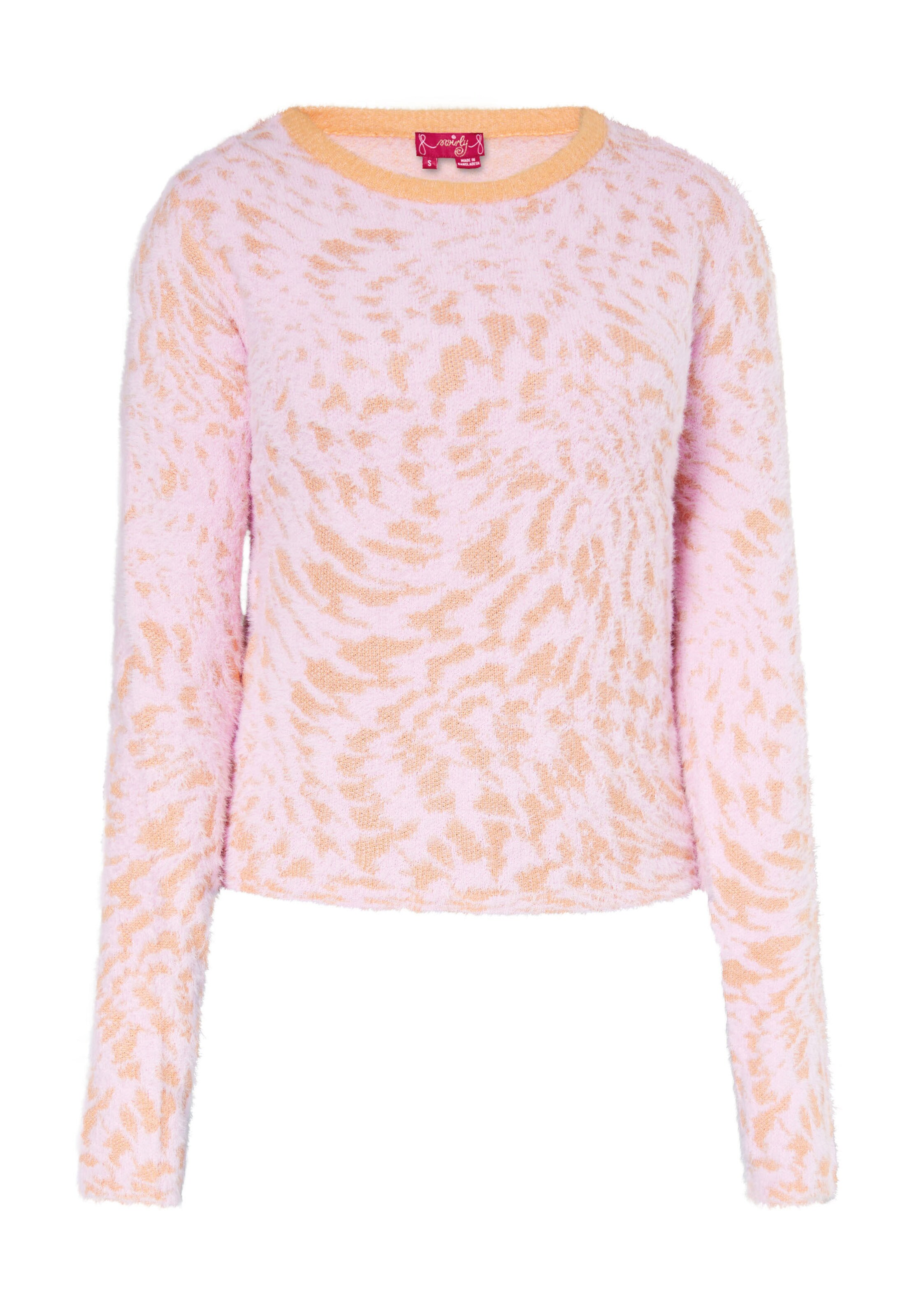 swirly Sweater in Pink: front