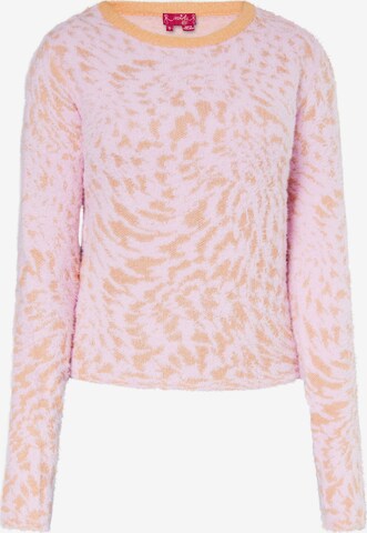 Pull-over swirly en rose : devant