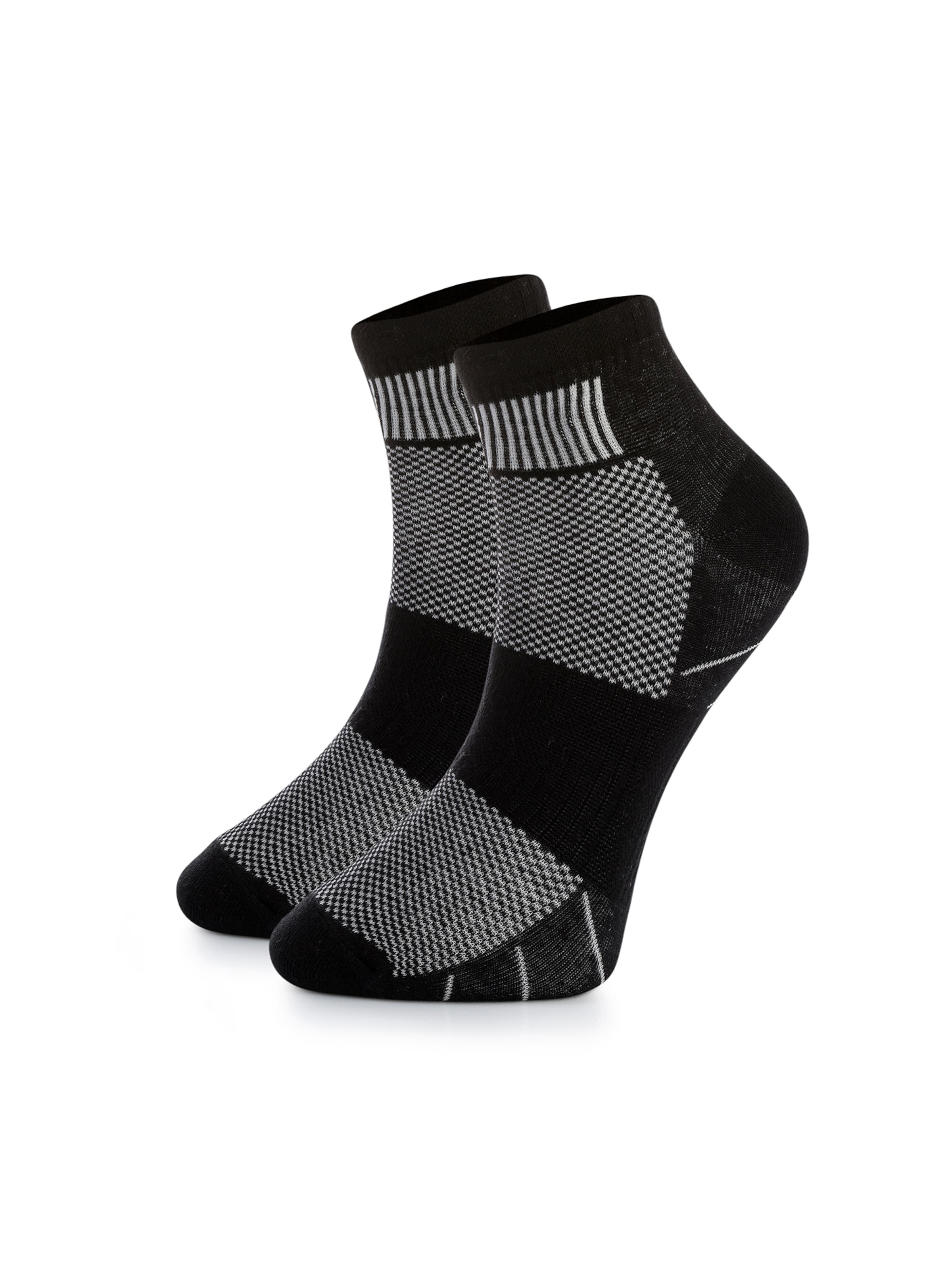 Crea Socks Ankle Socks 'Regular Athletic' in Black