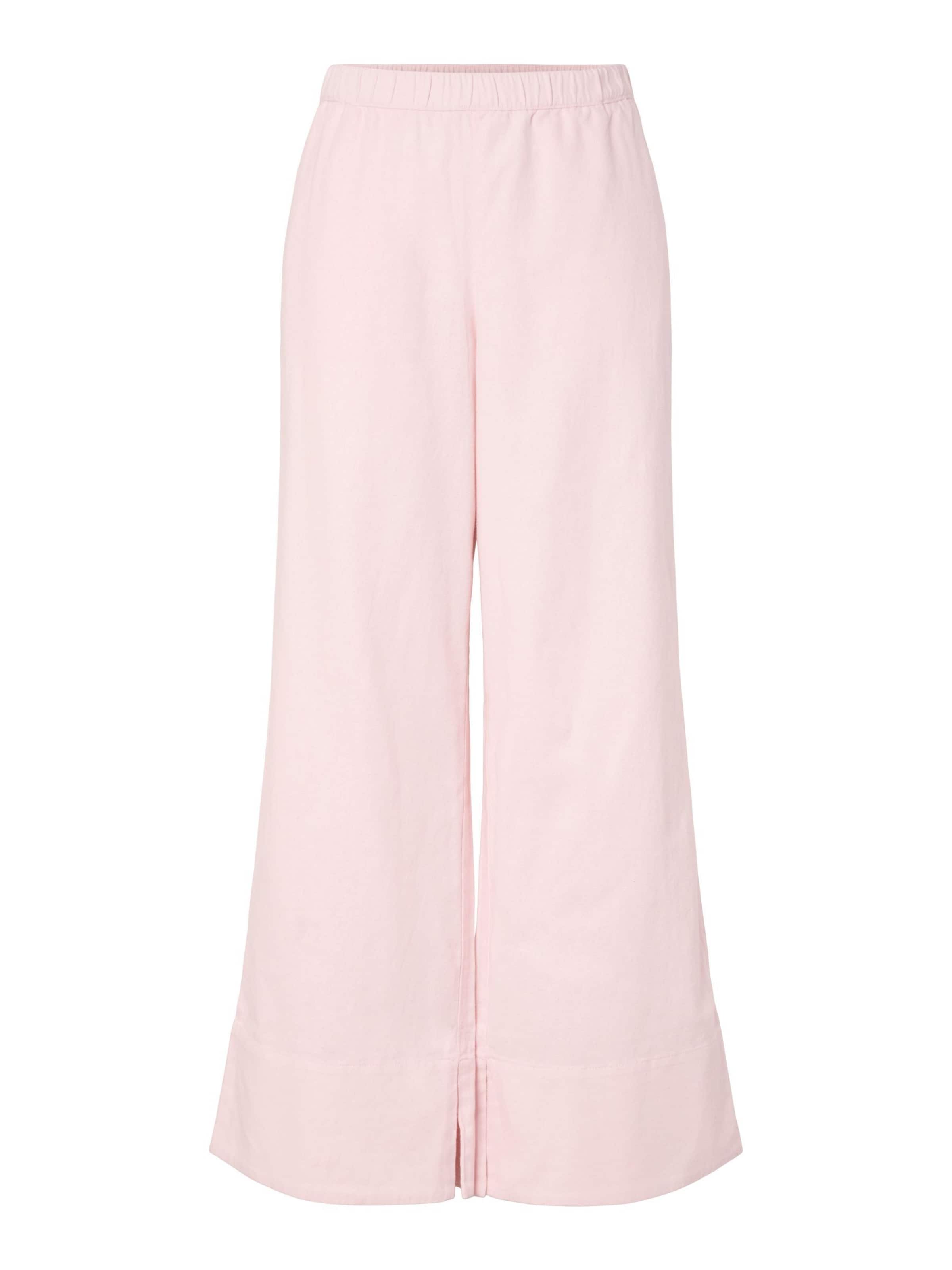 Wide leg Pantaloni di YAS in rosa: frontale