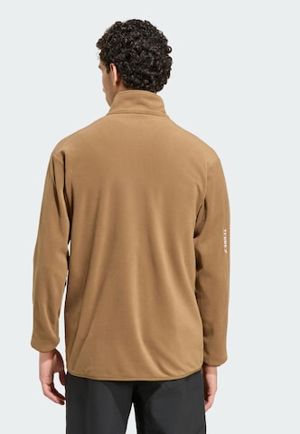 ADIDAS TERREX - Chaqueta polar funcional 'Essentials' en marrón
