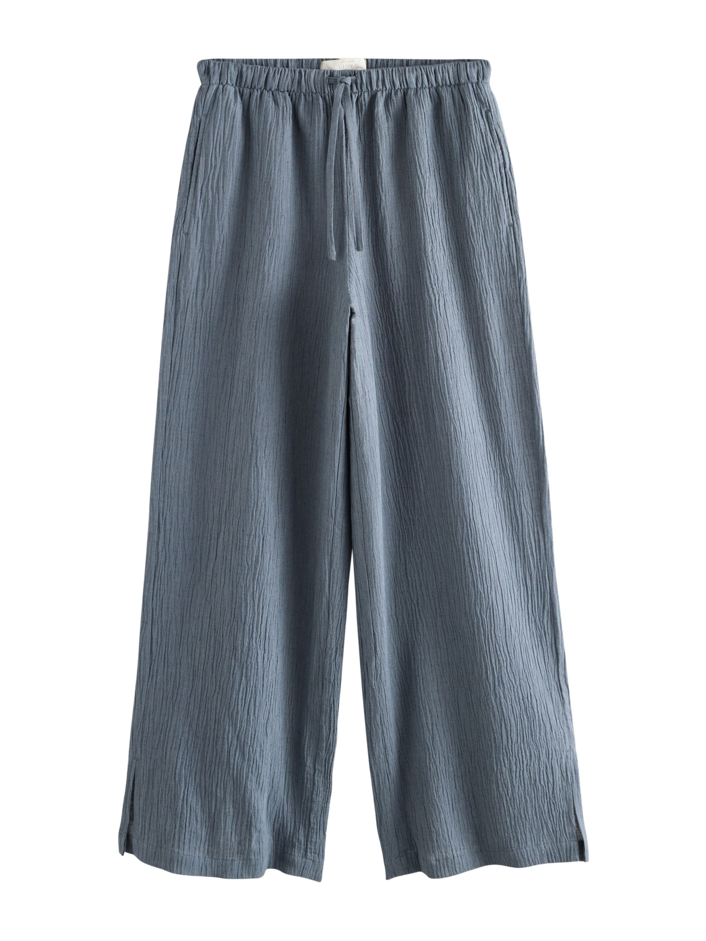 Wide Leg Pantalon Next en bleu