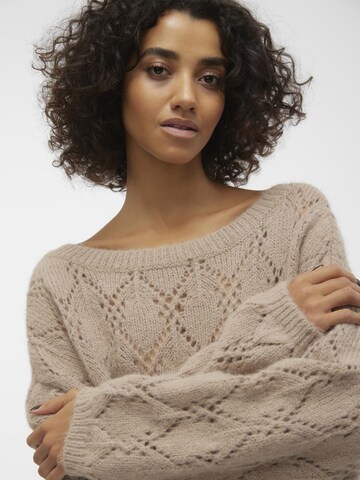 VERO MODA Pullover i brun