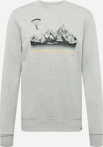 GREENBOMB Sweatshirt in Grey: front