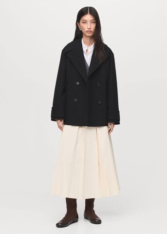 MANGO Between-Seasons Coat in Black