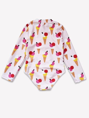Toby Tiger Swimsuit 'Eiswaffel' in Pink