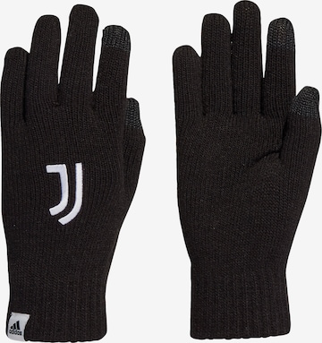 ADIDAS SPORTSWEAR Athletic Gloves 'Juventus Turin' in Black: front