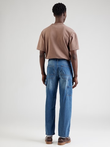 INDICODE Avar lõige Teksapüksid 'Zipp', värv sinine: tagant vaates