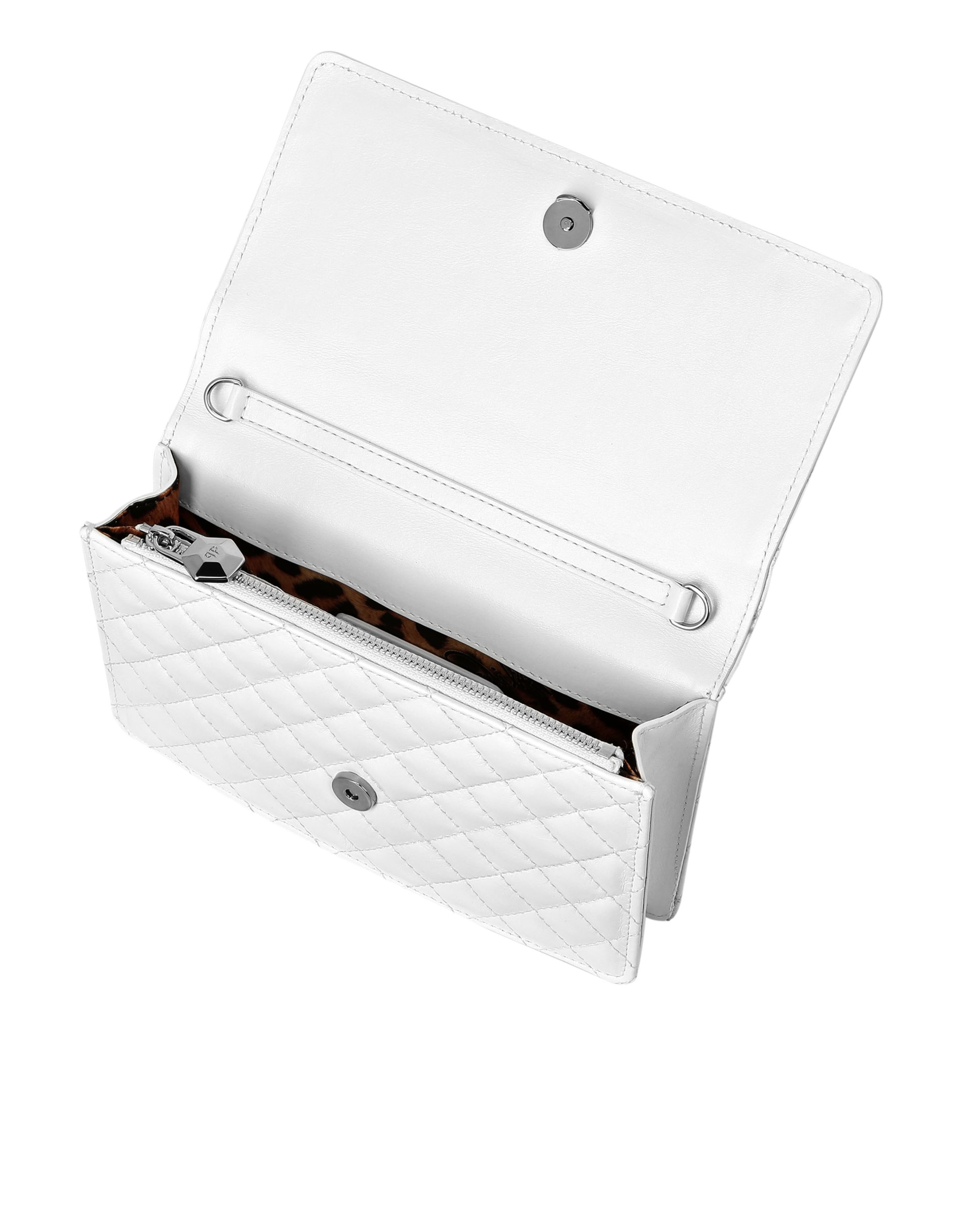 Philipp Plein - Bolso de noche en blanco