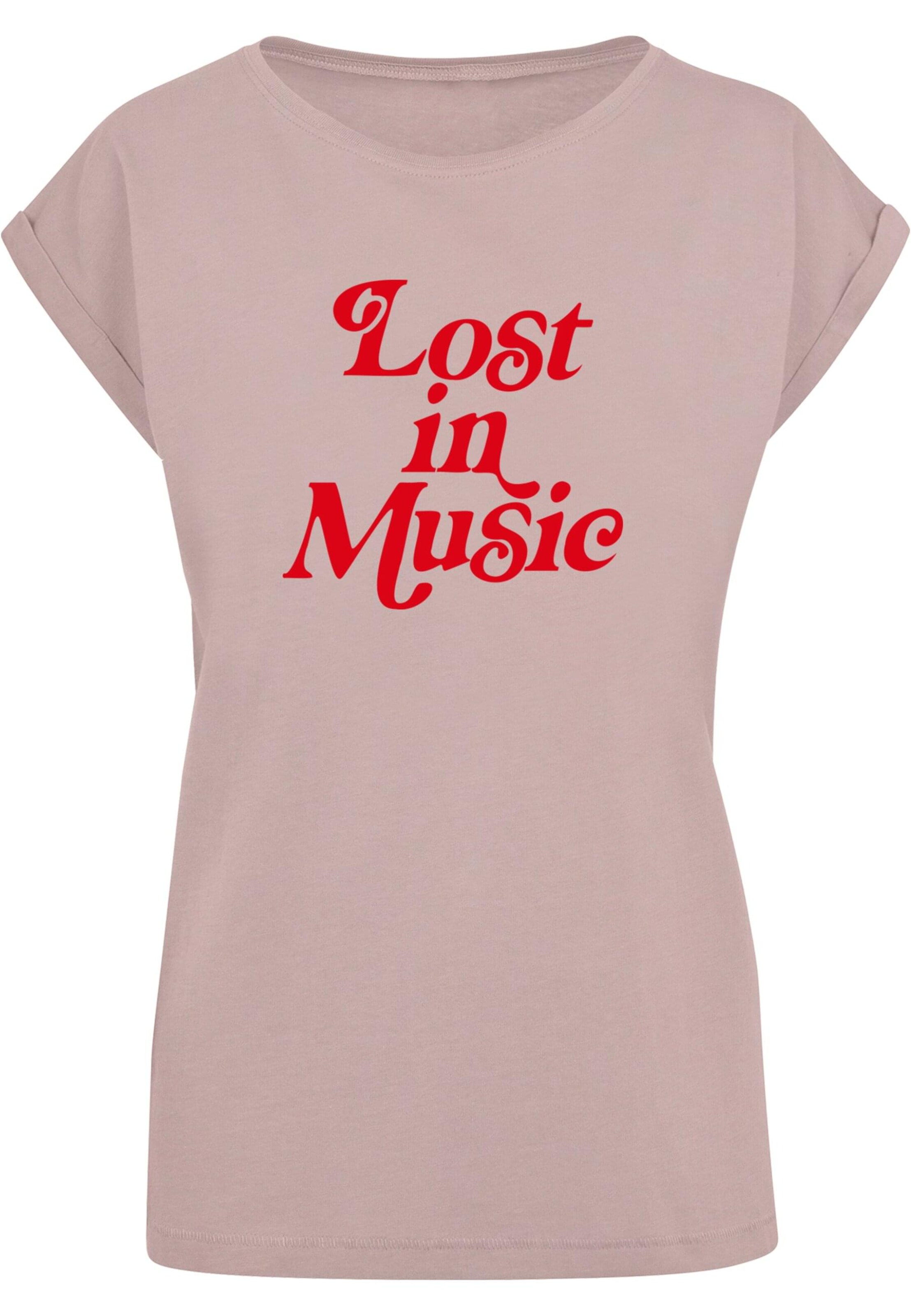 Mister Tee T-Shirt 'Lost in Music' in Pink: Vorderseite