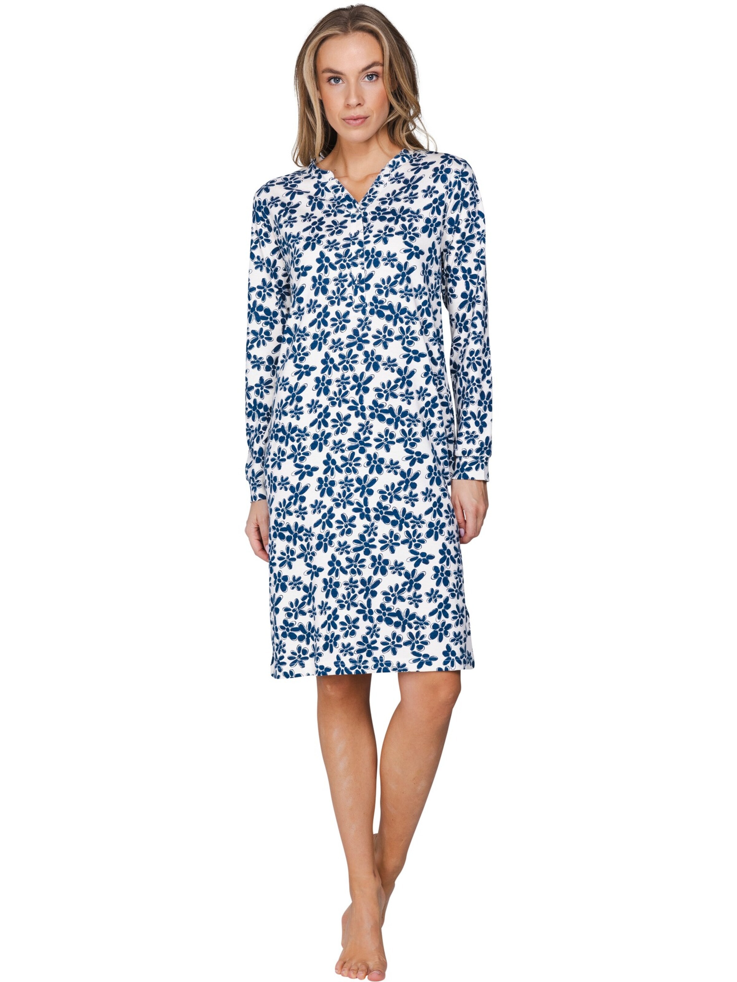 Chemise de nuit 'Nordic Bloom' Pastunette en beige